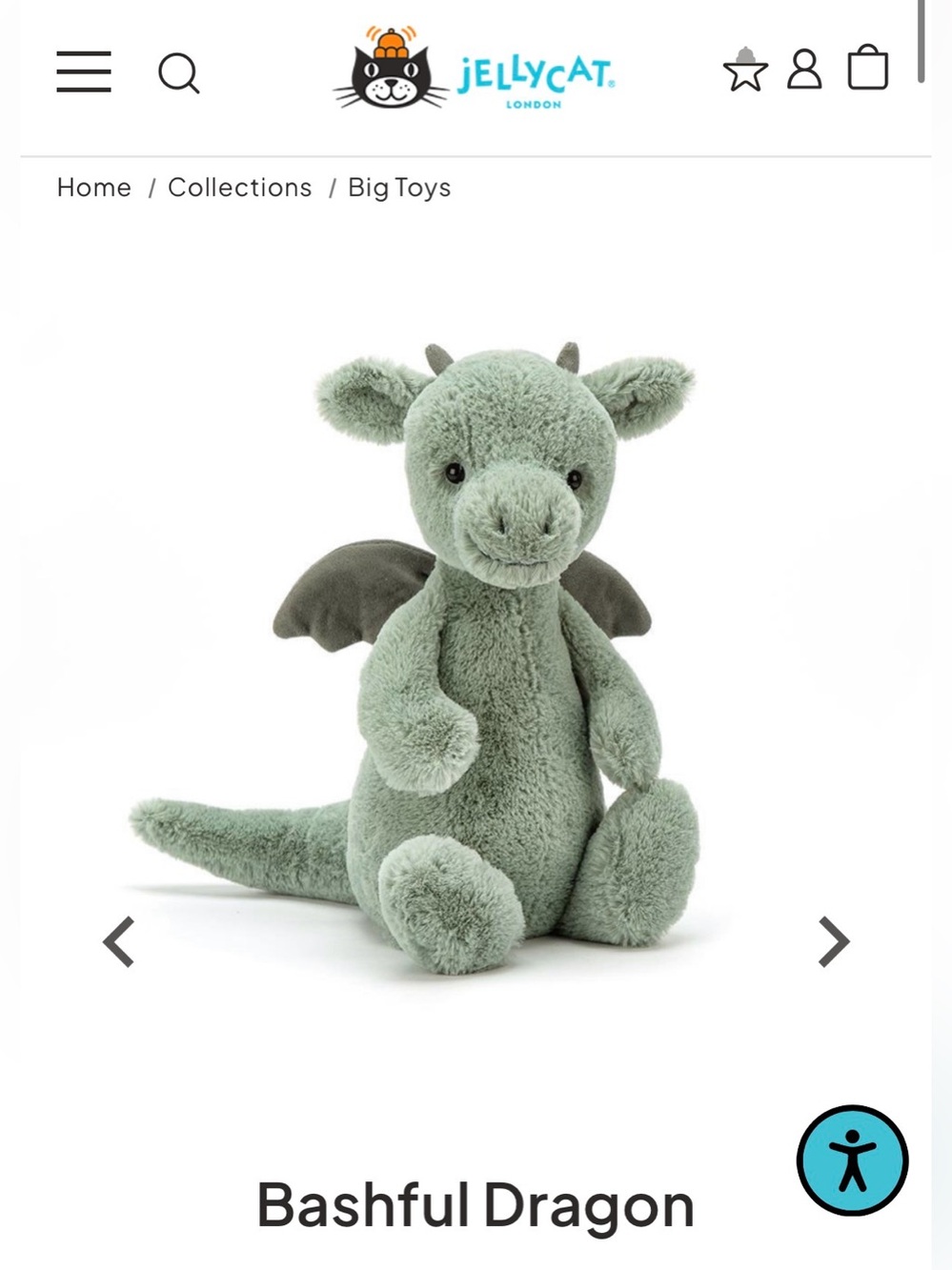 Jellycat Bashful Dragon
